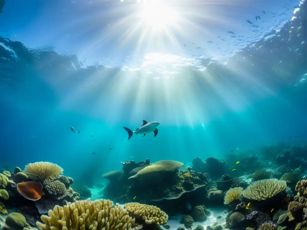 Expedición submarina Antártida vida marina: Coral vibrante, peces coloridos, tortugas y anémonas en aguas cristalinas antárticas