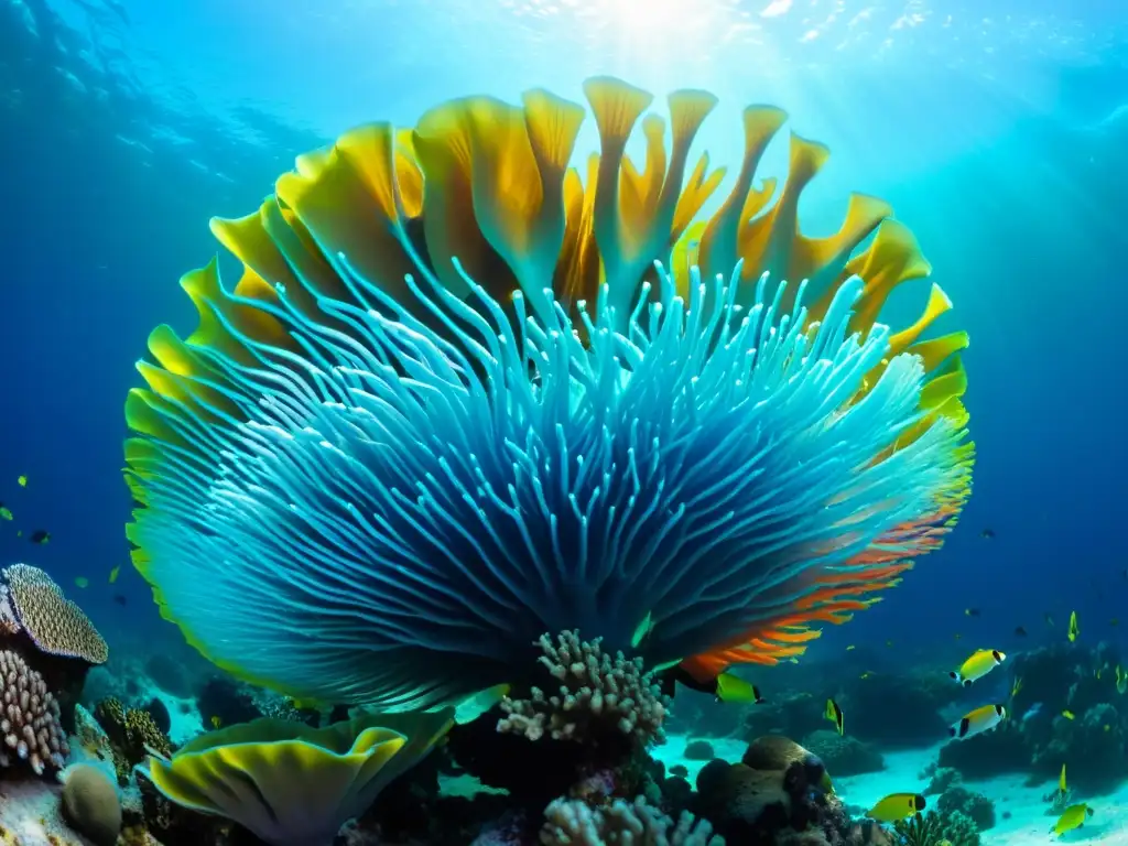 Un asombroso arrecife de coral lleno de vida marina