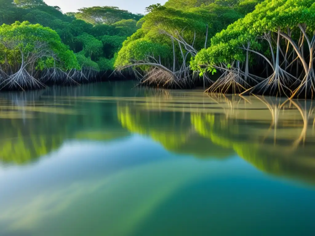 Un bosque de manglares vital para el ecosistema marino