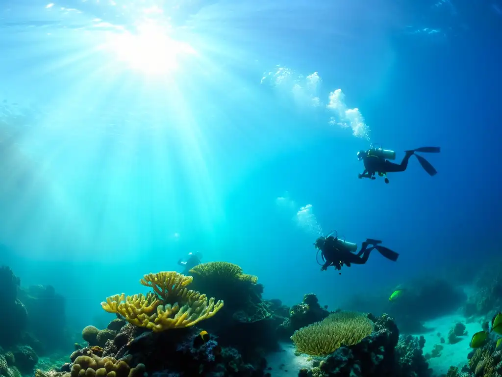 Buceo adaptativo en coral vibrante: diversidad y belleza marina en cursos inclusivos