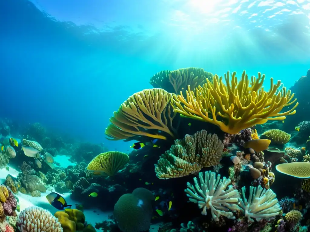 Buceo en la exótica vida marina de Seychelles: arrecife de coral vibrante con peces coloridos, formaciones de coral e impresionante claridad acuática