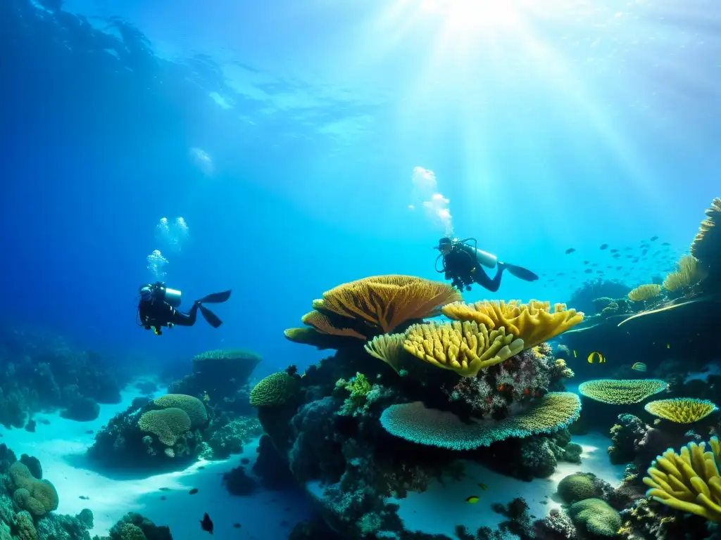 Buceo de lujo en atolones privados: exploración submarina en los vibrantes arrecifes de coral de Fiji, con aguas cristalinas y vida marina diversa