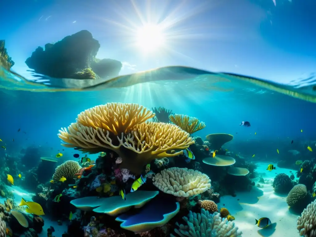 Buceo de lujo en islas Similan: un arrecife de coral vibrante con una variedad de vida marina en aguas cristalinas y llenas de color