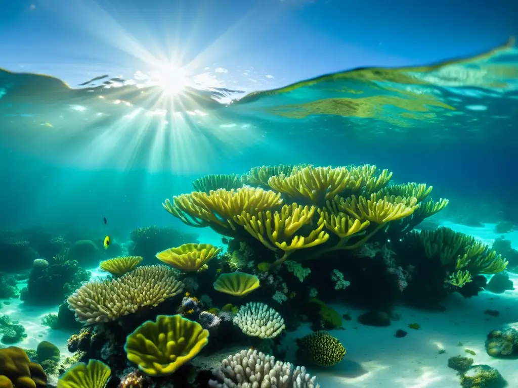 Buceo de lujo en la Laguna Azul de Belice: un vibrante arrecife de coral en aguas cristalinas, repleto de vida marina y belleza natural