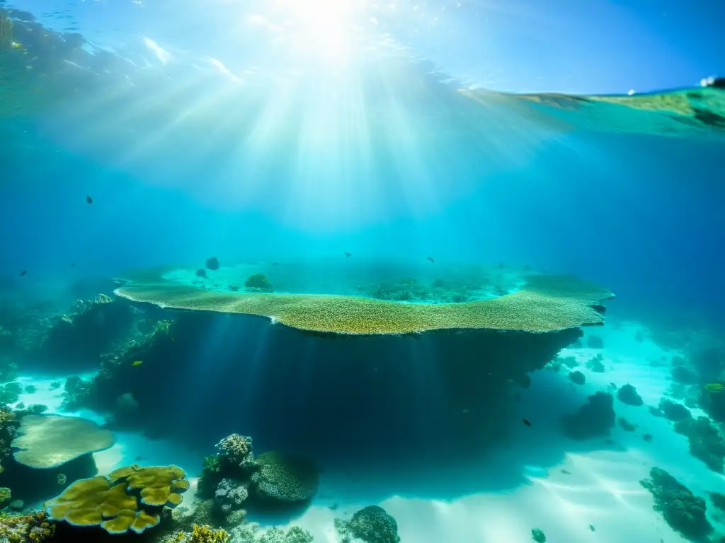 Buceo de lujo en la Laguna Azul de Belice: Fotografía submarina de un arrecife de coral vibrante en aguas cristalinas, con vida marina colorida