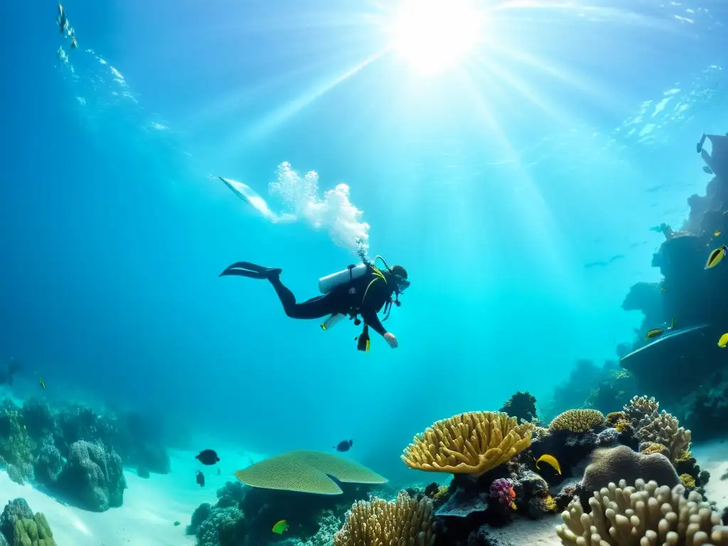 Buceo de lujo en Dubai: exploradores subacuáticos disfrutan de aguas turquesas, arrecifes de coral y una diversa vida marina