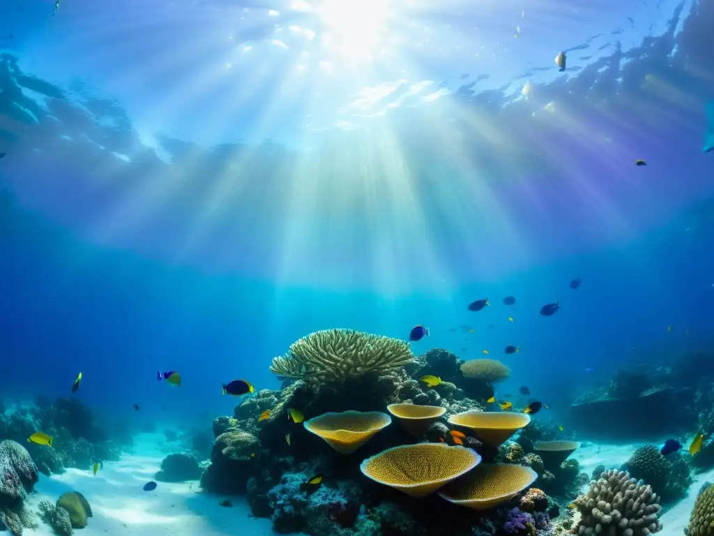 Consejos para un retorno seguro al agua mientras disfrutas de la vibrante vida marina en un arrecife de coral bajo el sol filtrado