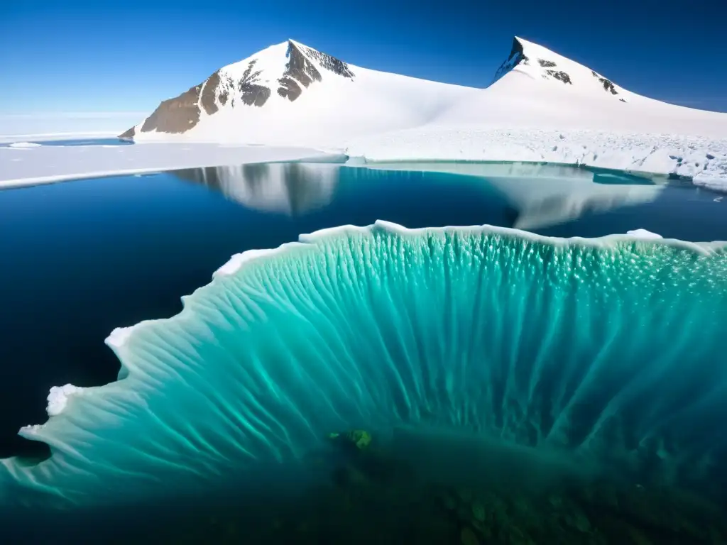 Deslumbrante vida marina entre pérdida de hielo polar, capturando la fragilidad del ecosistema marino