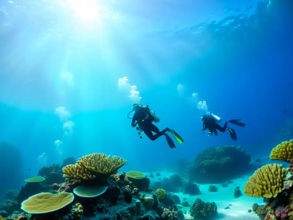 Un emocionante buceo avanzado que muestra la belleza del arrecife de coral y la exploración submarina