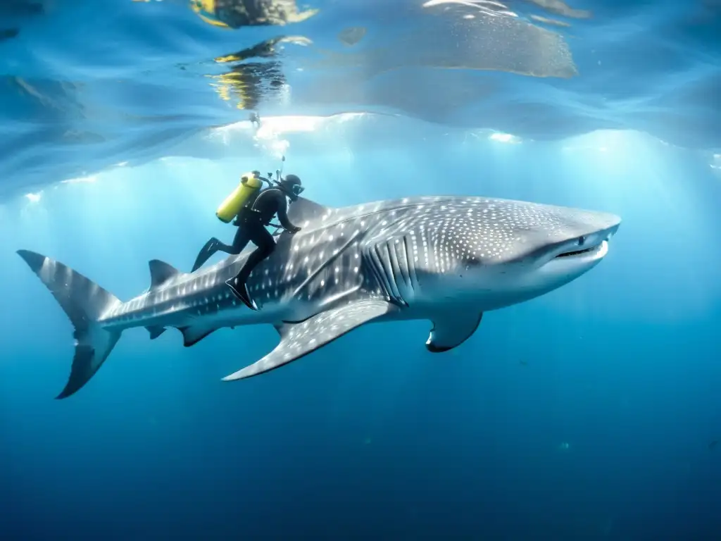 Emocionante encuentro cercano con una majestuosa ballena tiburón y diversa fauna marina en las aguas cristalinas de Galápagos