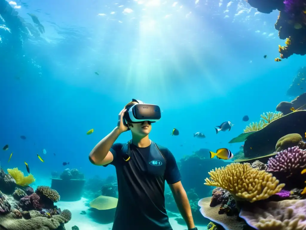 Estudiantes exploran realidades virtuales de oceanografía