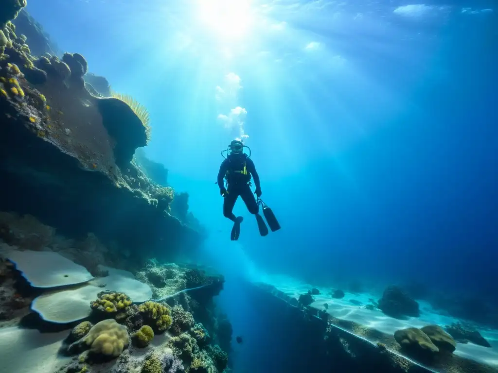 Exploración fascinante del buceo en fosas oceánicas impresionantes, con vida marina exótica y paisajes submarinos asombrosos