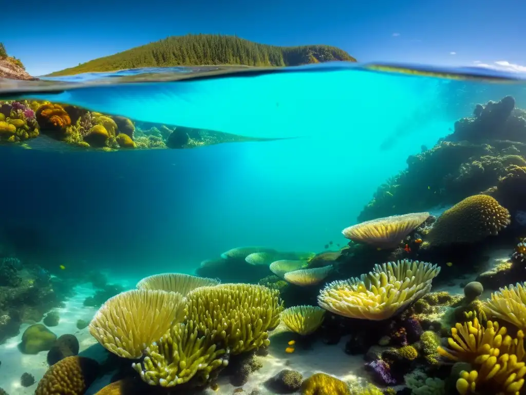 Un fotógrafo captura la vida marina en una vibrante charca de marea oceánica