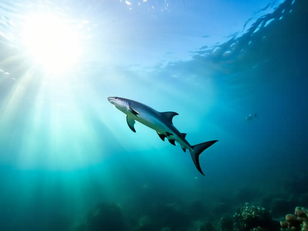 Un grupo de aves marinas crucial para la salud de los mares, bucean con gracia en un océano cristalino, iluminado por el sol