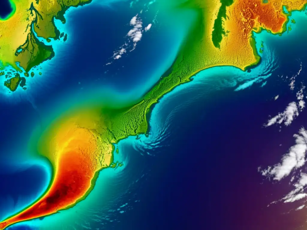 Imagen impactante de temperaturas oceánicas en el Pacífico ecuatorial, revelando fenómenos científicos para predicciones El Niño