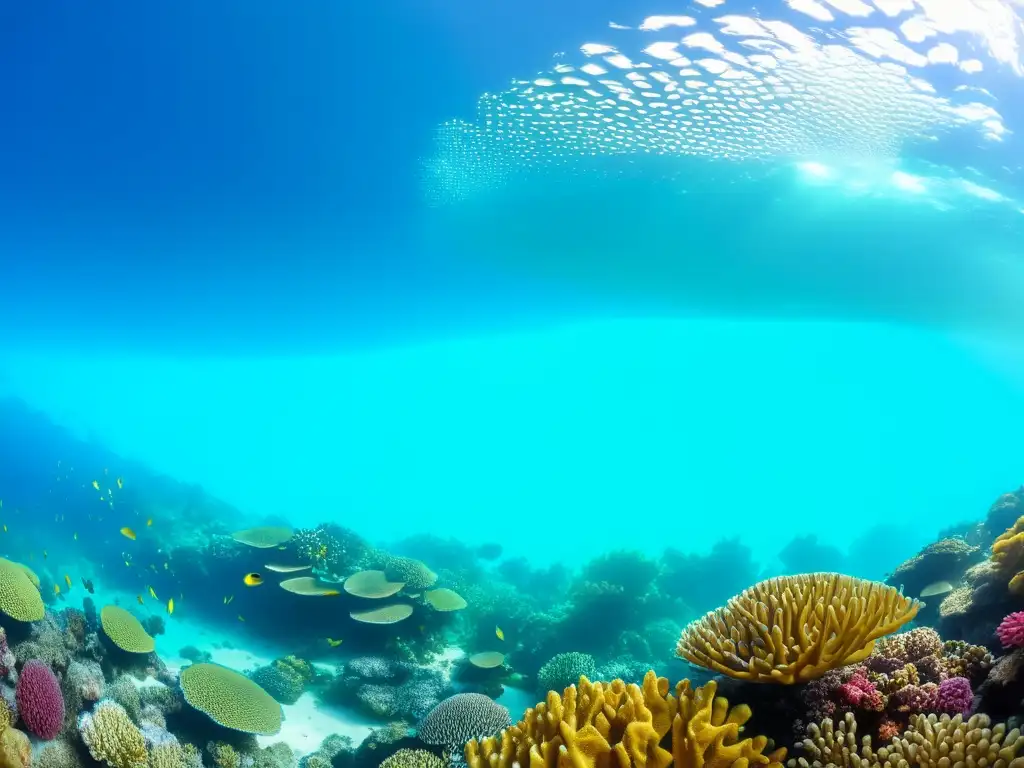 Esplendor del arrecife de coral: vida submarina vibrante La importancia de los corales en la biodiversidad marina cobra vida en este vibrante arrecife submarino