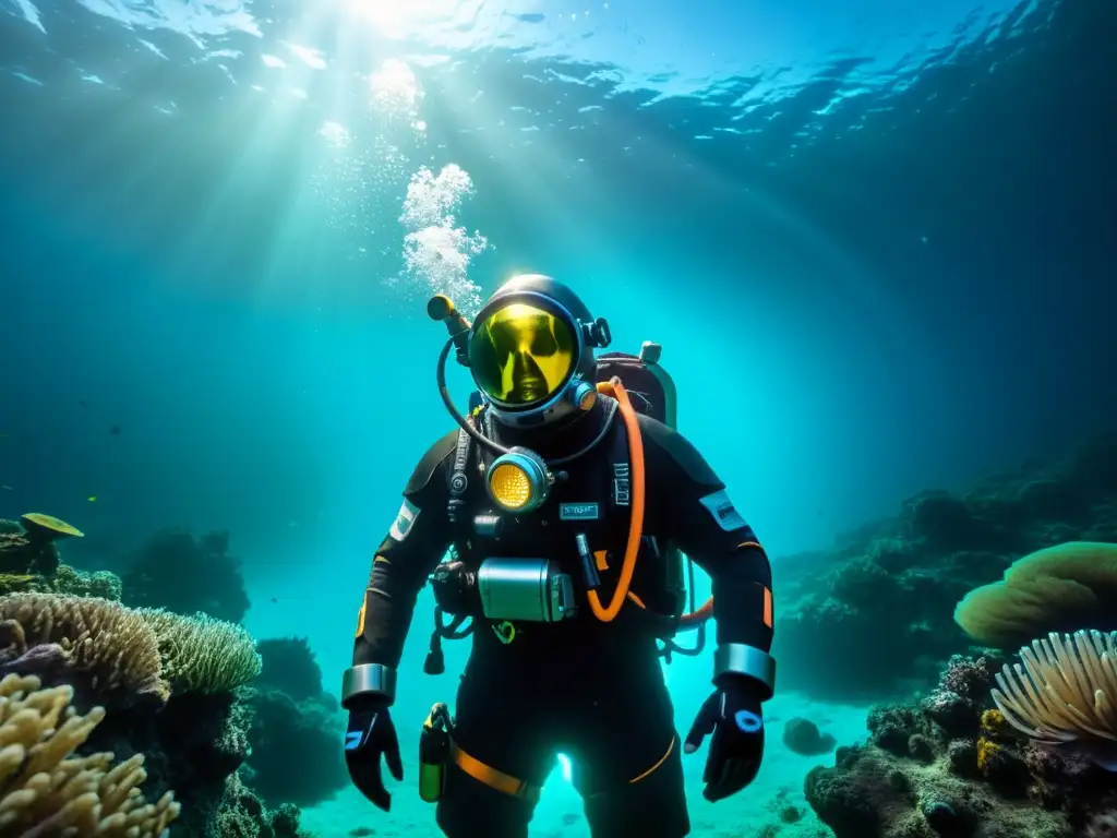 Increíble exploración submarina con influencia de los abismos marinos: bioluminiscencia, tecnología avanzada y maravilla en lo desconocido