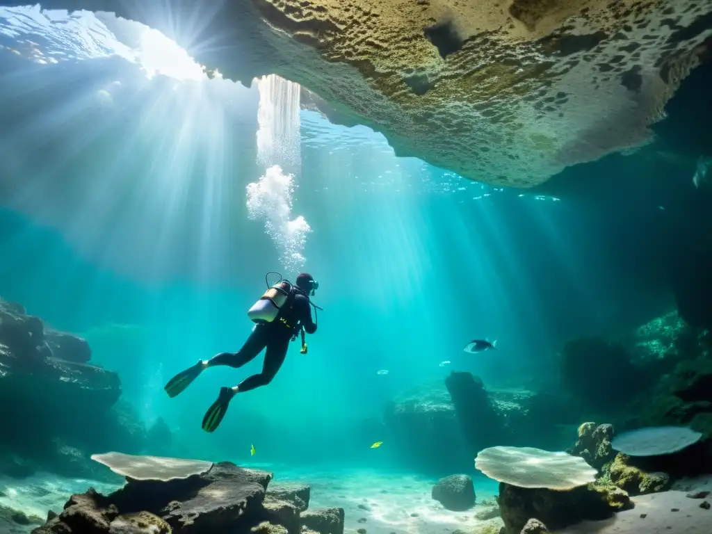 Inmersiones en cenotes: maravillas submarinas