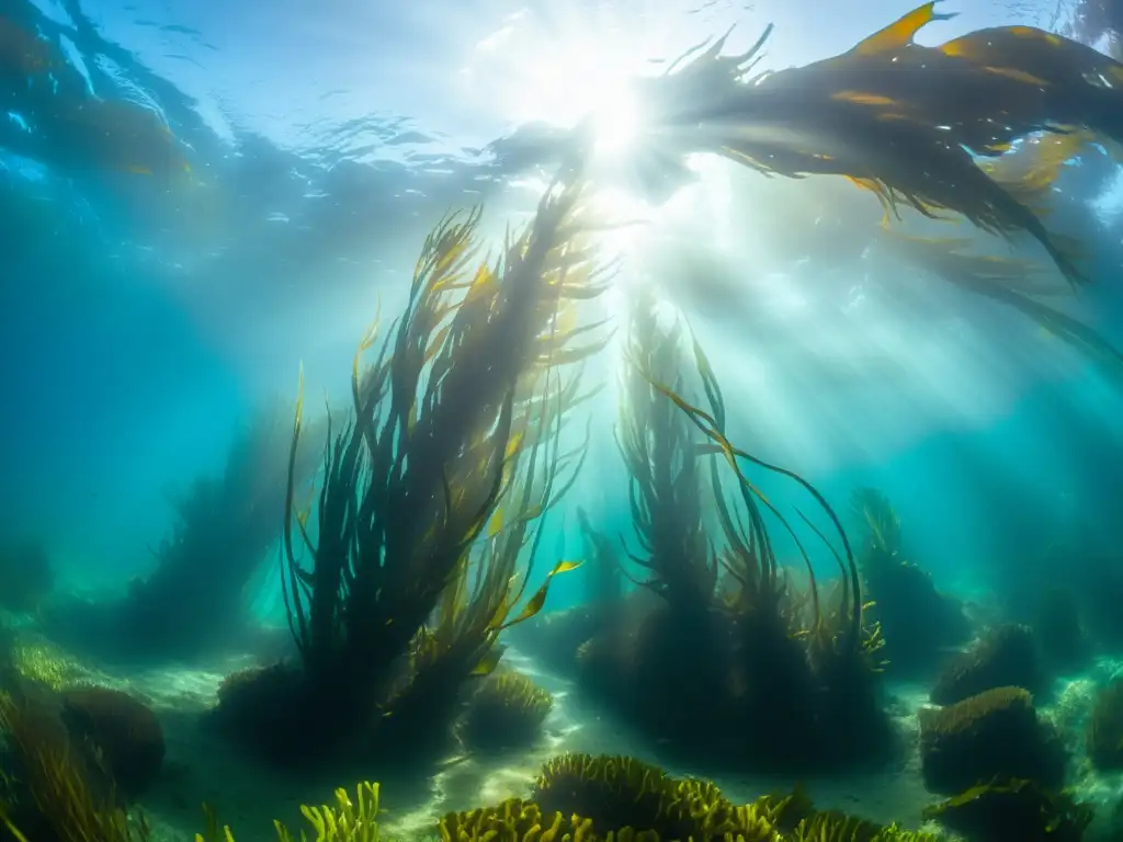 Bajo el mar, un bosque de algas pardas deslumbra con su belleza vibrante y sus beneficios para la piel