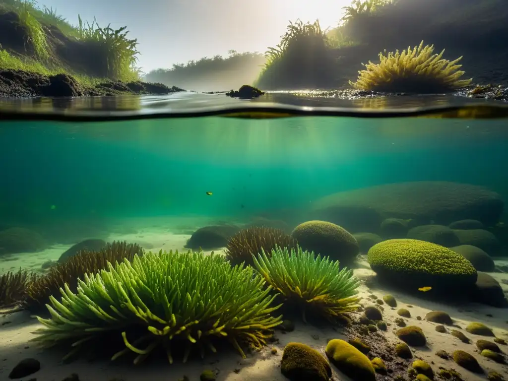 Un río contaminado muestra la devastación en la vida acuática