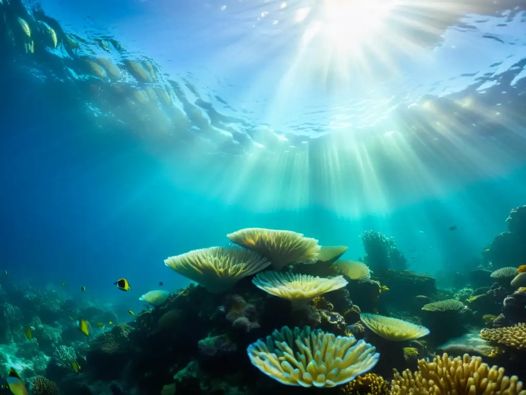 Maravillosa fotografía submarina que muestra el impacto de la IA en corrientes oceánicas, revelando un mundo submarino vibrante y cautivador