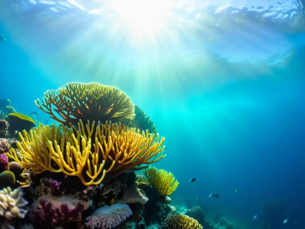 'Exploración submarina: un vibrante arrecife de coral repleto de vida marina