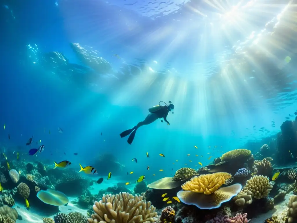 Un vibrante arrecife de coral repleto de peces de colores