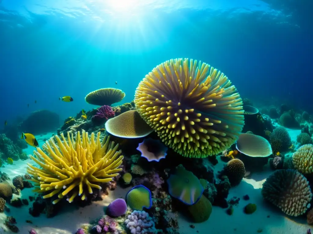 Un vibrante arrecife de coral rebosante de delicias menos conocidas del mar, como erizos, nudibranquios y peces raros