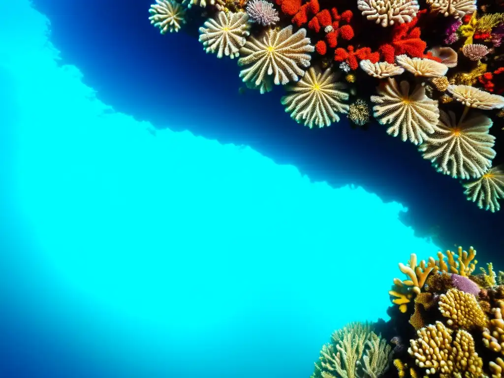 Un vibrante arrecife de coral rebosante de vida marina