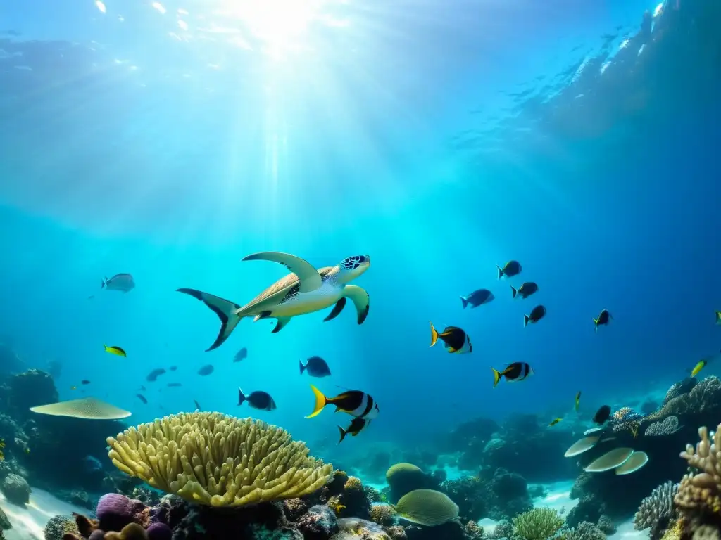 Un vibrante arrecife de coral en alta resolución muestra la importancia del ecovoluntariado para conservación marina