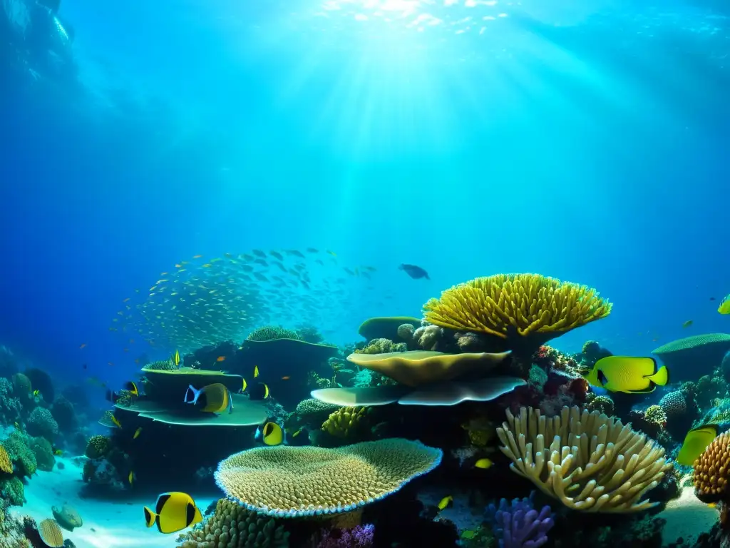 Un vibrante arrecife de coral en alta resolución muestra la biodiversidad marina en 3D