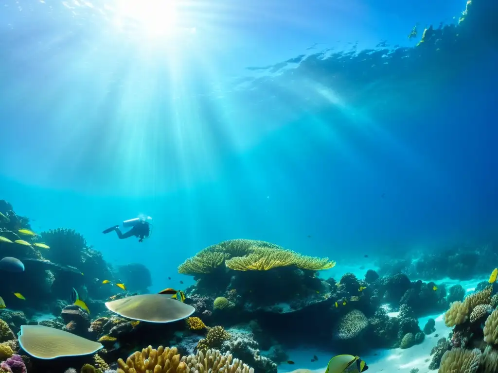 Vibrante ecosistema marino de arrecifes de coral