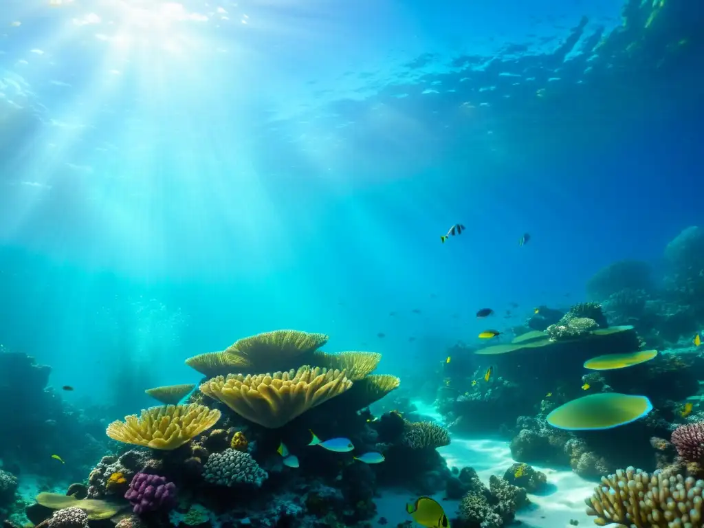 Un vibrante ecosistema marino con impacto de la pesca insostenible en los corales