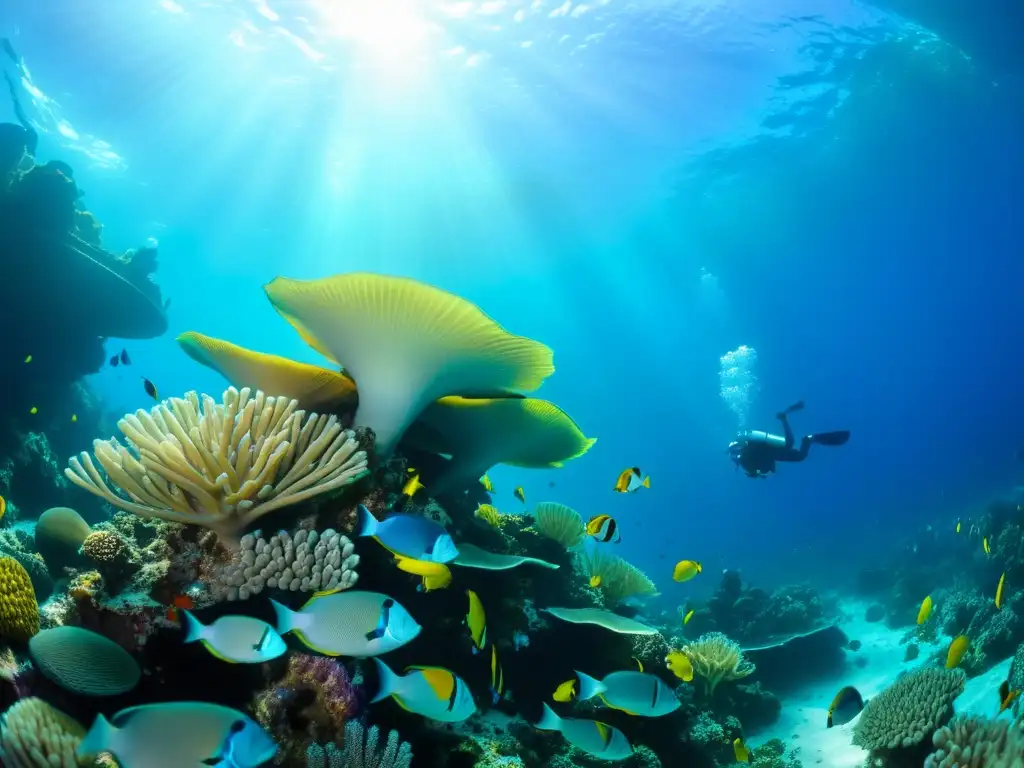 Vibrante ecosistema marino con medicina hiperbárica usos beneficios buceo