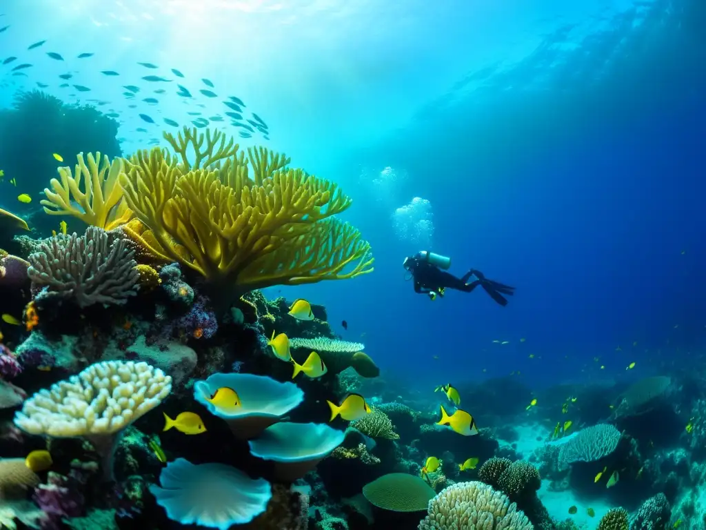 Un vibrante ecosistema marino en riesgo por la contaminación amenaza arrecifes marinos