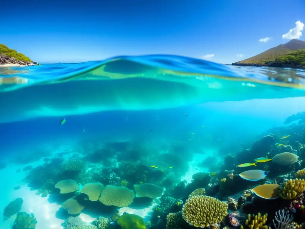 Vibrante vida marina en Reserva Marina de Cabo Pulmo, biodiversidad en coral y peces de colores